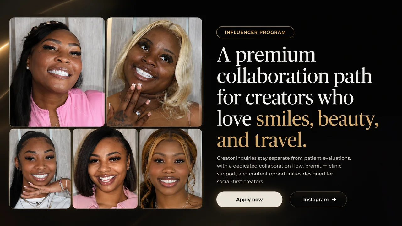 Influencer Program for creators who love smiles, beauty, and travel
